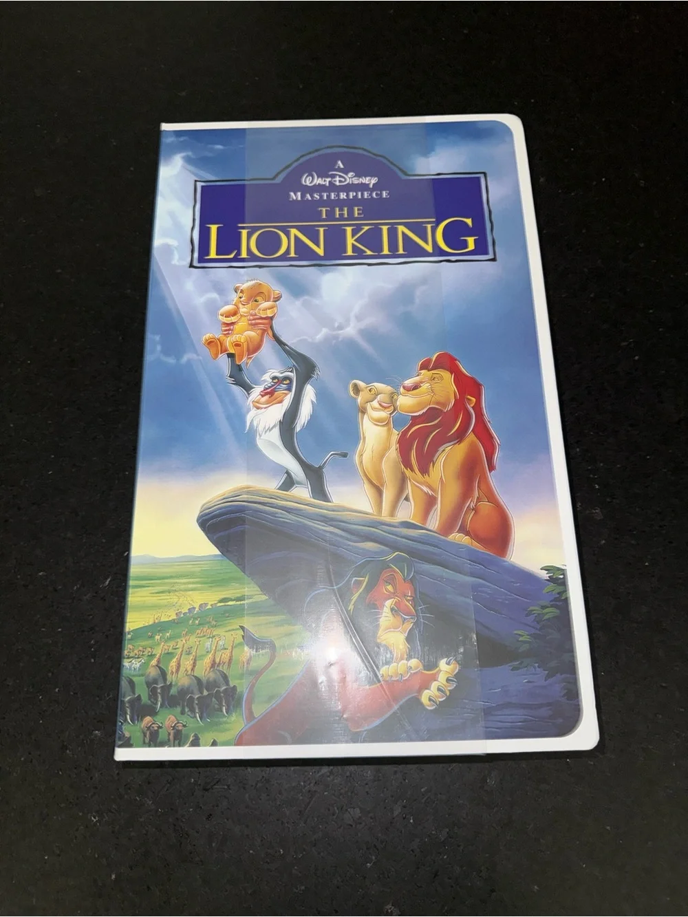 NEW SEALED Disney LION KING VHS Boxed Silk Touch Throw Blanket 50×70